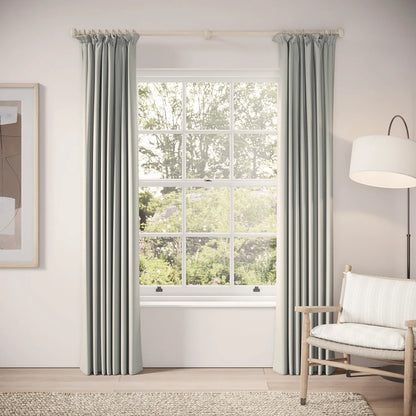 Cwtch Curtains - Linen Blend - Villa Blue