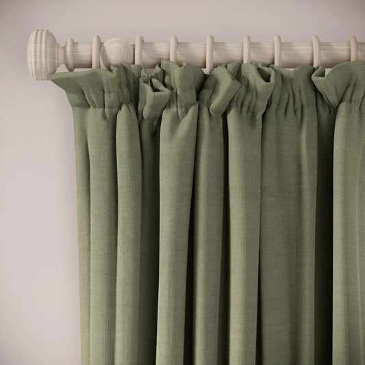 Cwtch Curtains - Pure Linen - Herbal