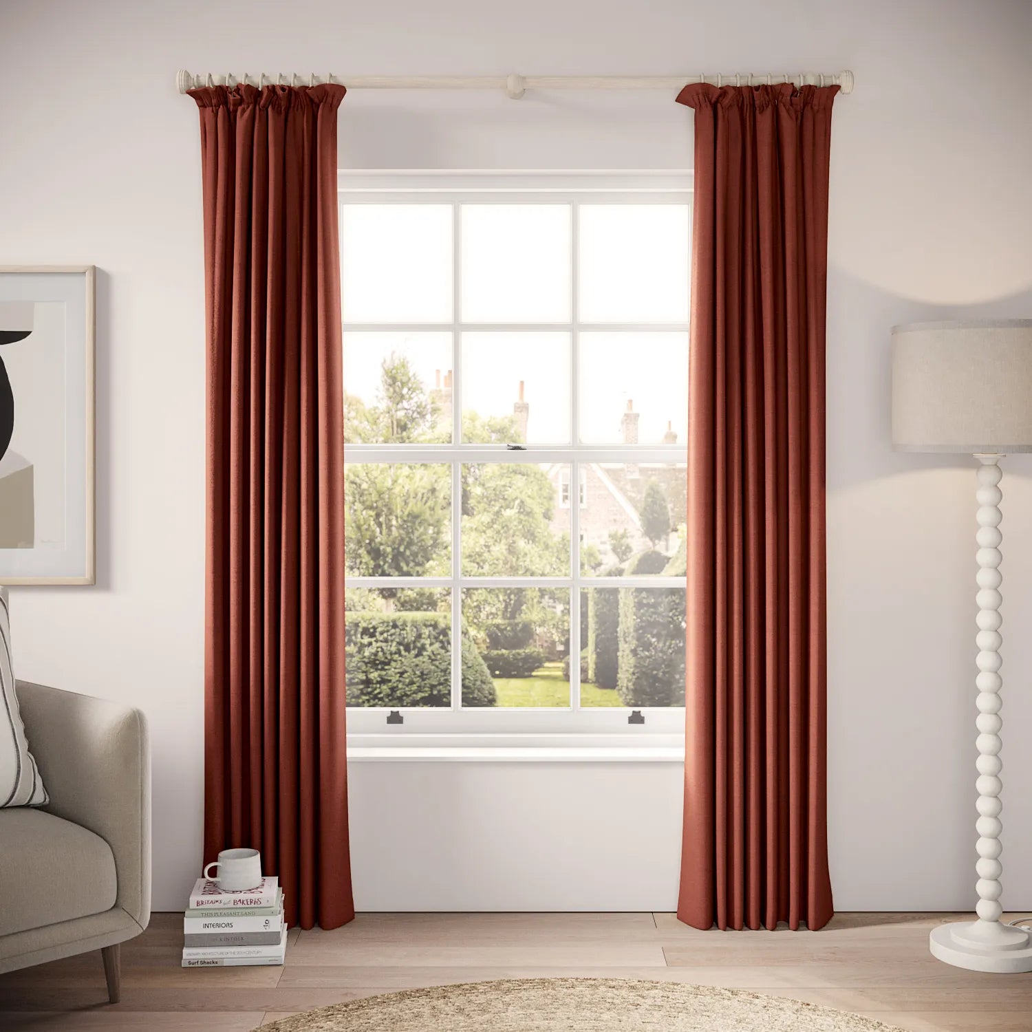 Cwtch Curtains - Pure Linen - Oscar Night