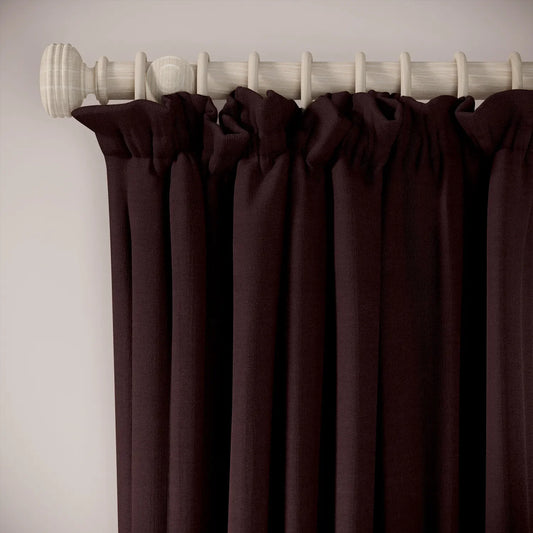 Cwtch Curtains - Pure Linen - Plumble