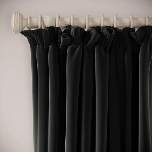 Cwtch Curtains - Soft Velvet - Void