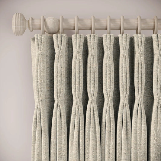Double Dutch Curtains - Eco Boucle - Pebblish