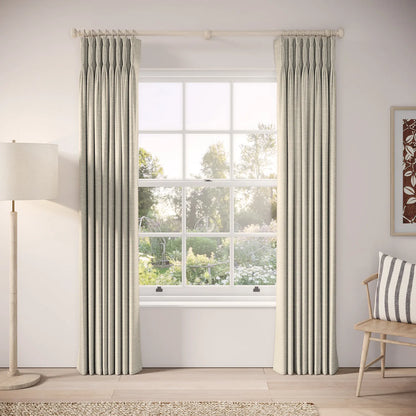 Double Dutch Curtains - Eco Boucle - Pebblish