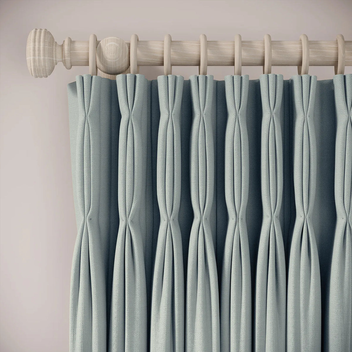 Double Dutch Curtains - Linen Blend - Cirrus