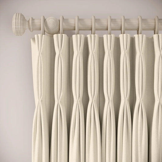 Double Dutch Curtains - Linen Blend - Half Shell
