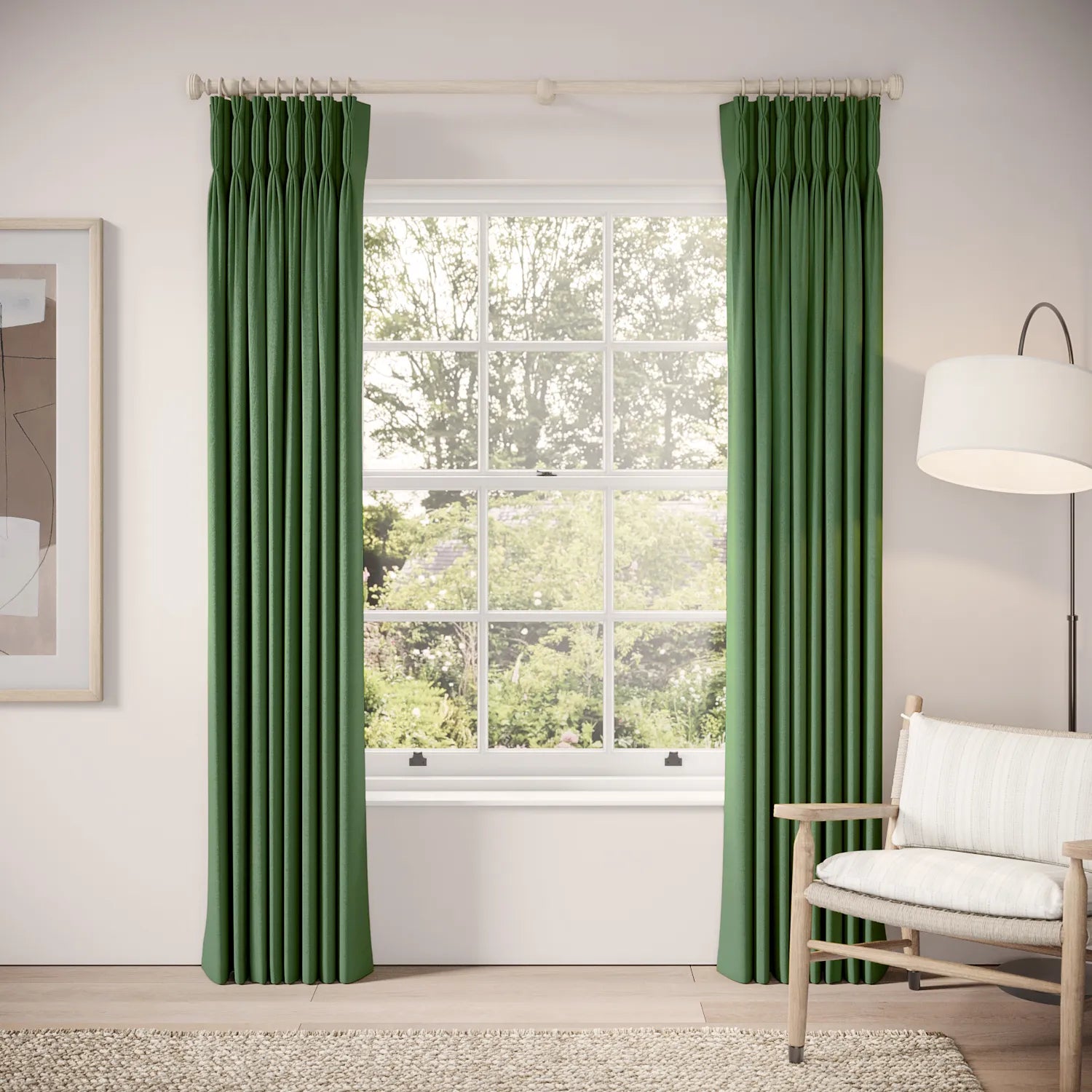 Double Dutch Curtains - Linen Blend - Lawnmower