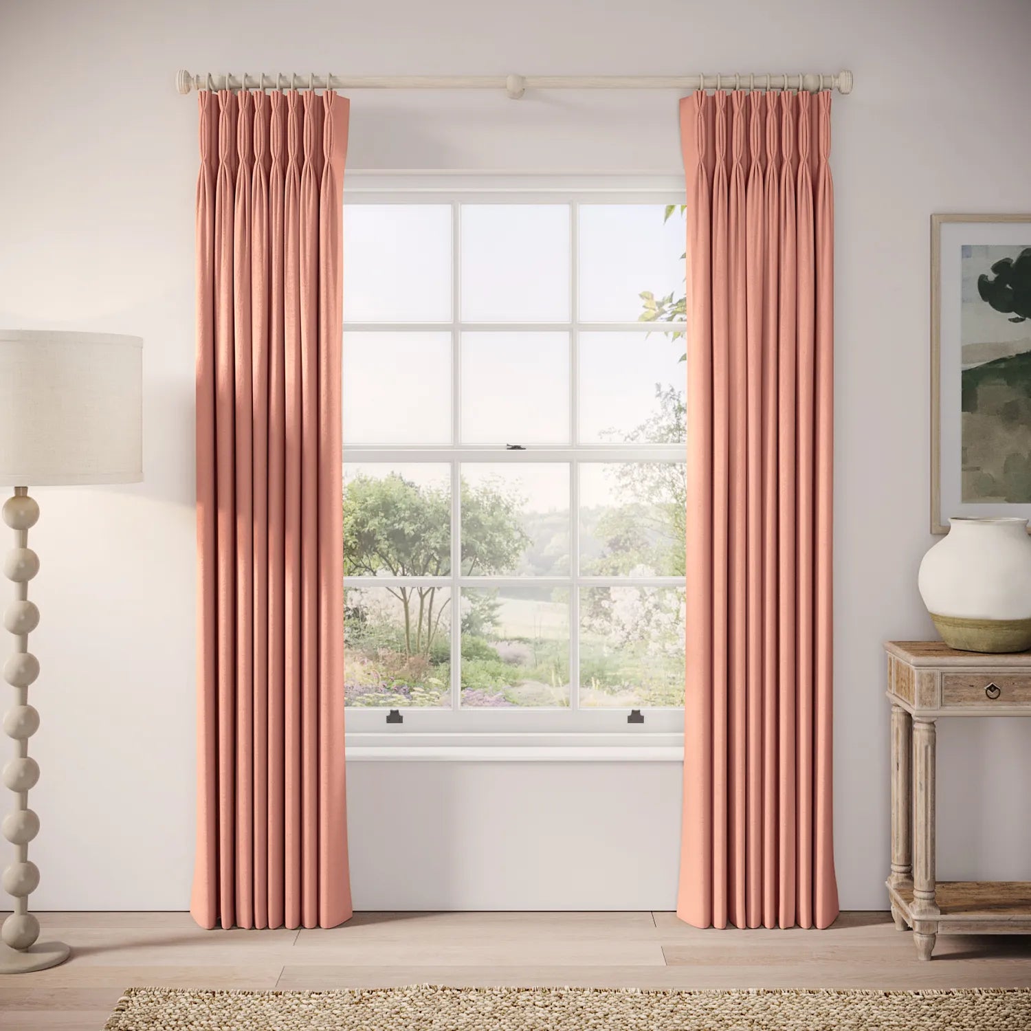 Double Dutch Curtains - Linen Blend - Lollipop