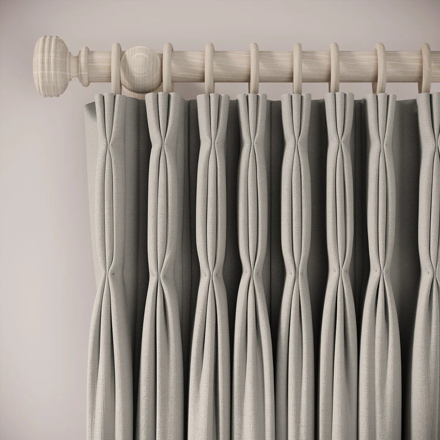 Double Dutch Curtains - Linen Blend - Nellie