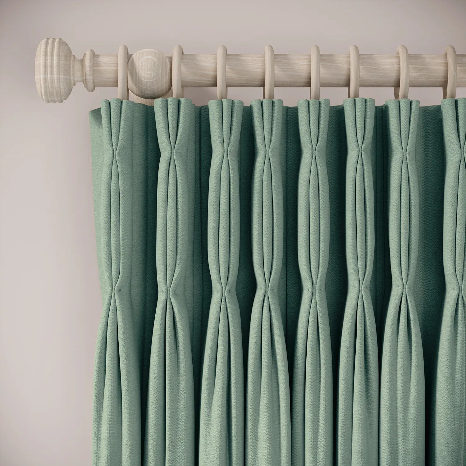 Double Dutch Curtains - Linen Blend - Rockpool