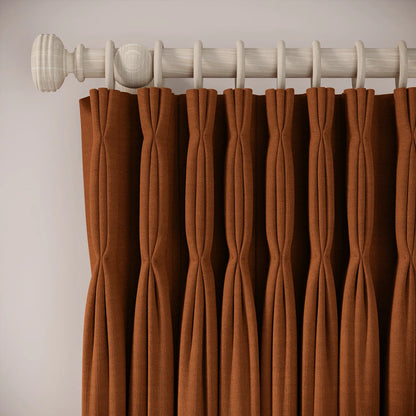 Double Dutch Curtains - Pure Linen - Rusty Bucket
