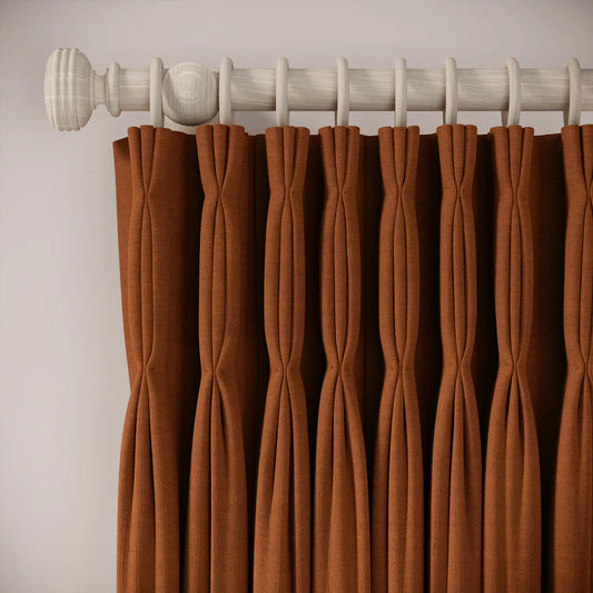 Double Dutch Curtains - Pure Linen - Rusty Bucket