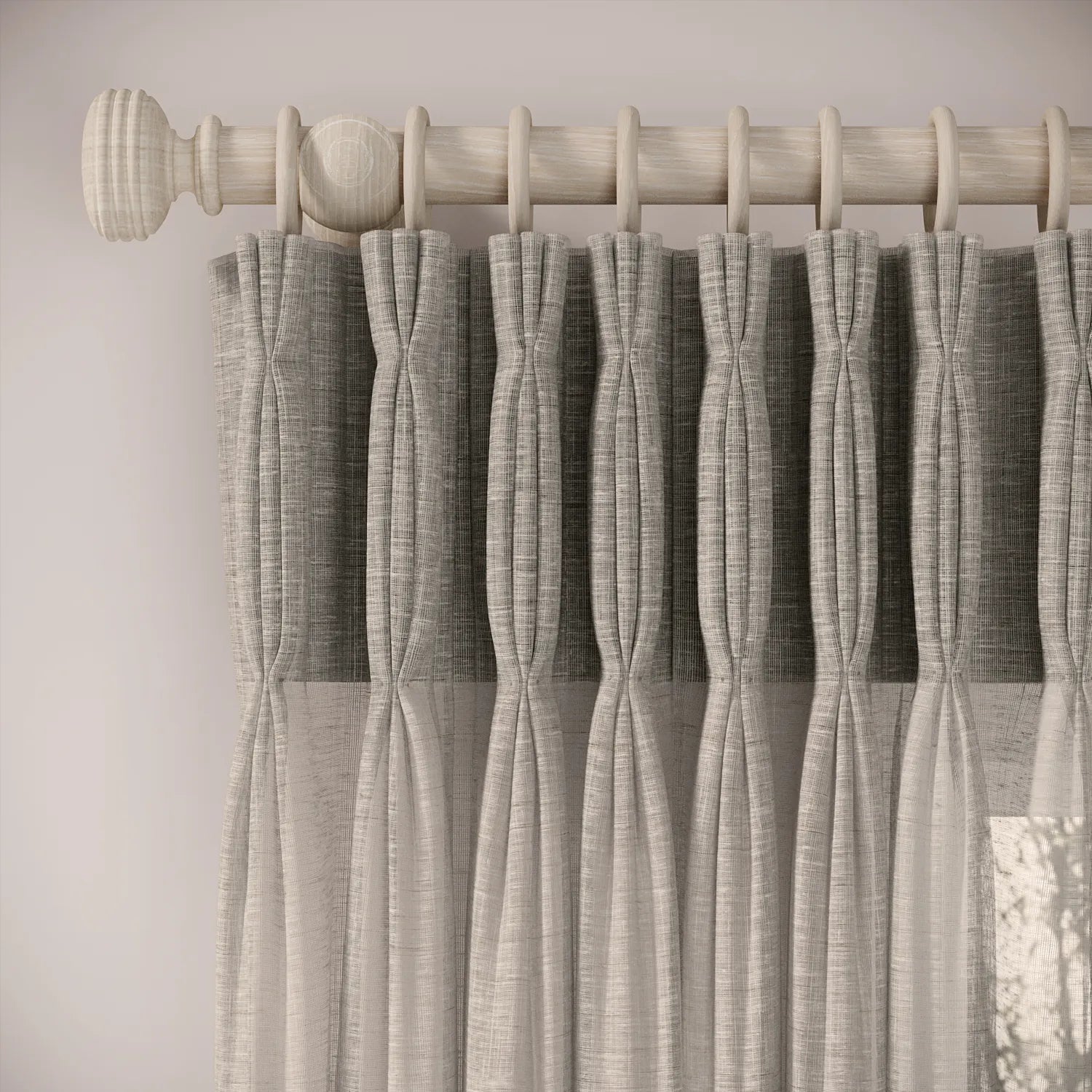 Double Dutch Curtains - Slubby Sheer - Hen of the Woods