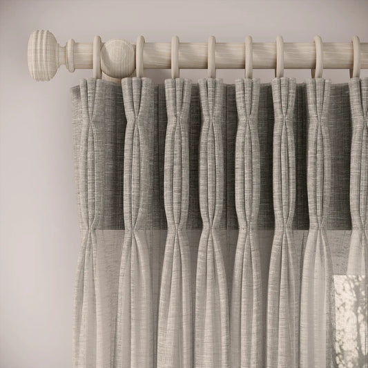 Double Dutch Curtains - Slubby Sheer - Hen of the Woods
