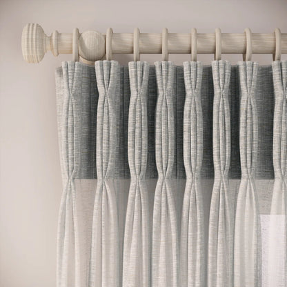 Double Dutch Curtains - Slubby Sheer - Reykjavik