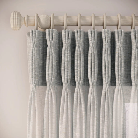 Double Dutch Curtains - Slubby Sheer - Reykjavik