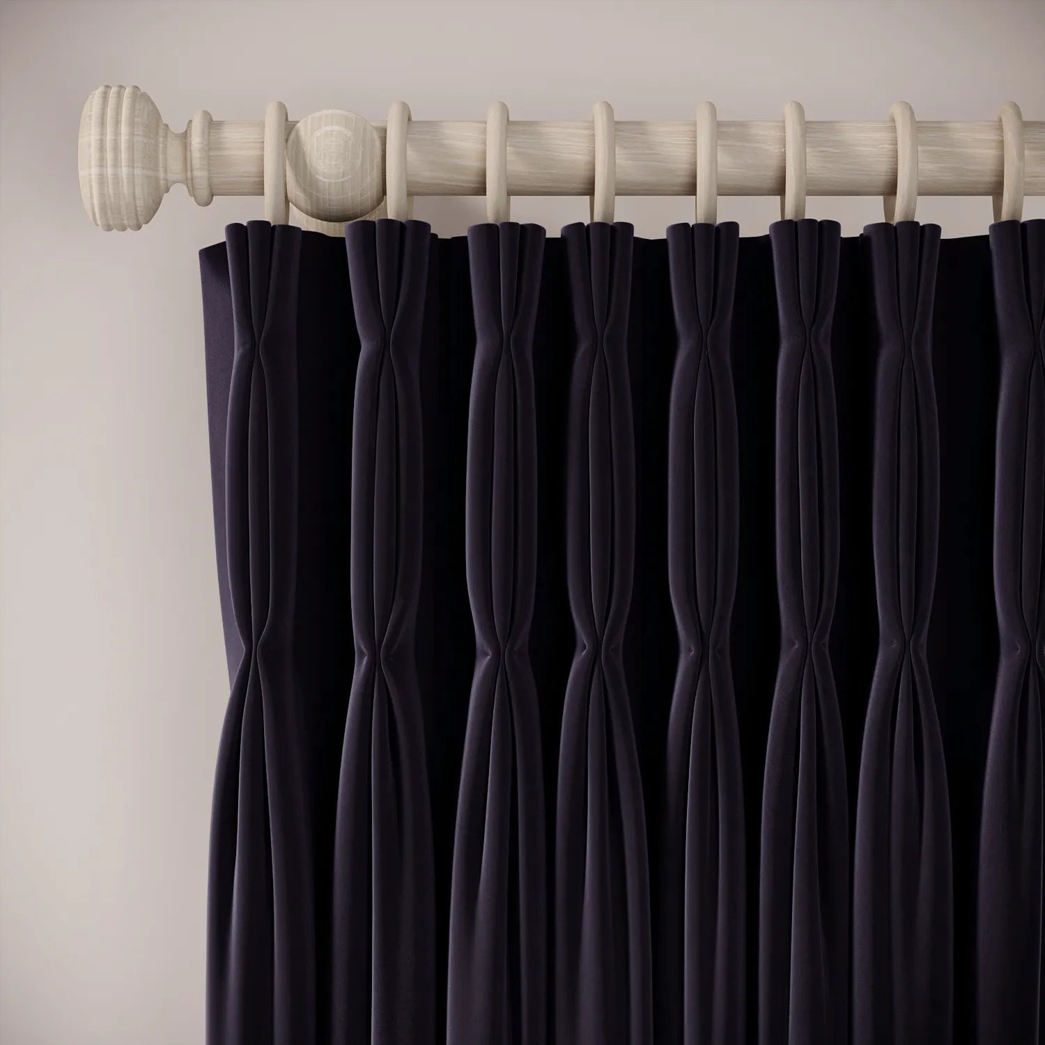 Double Dutch Curtains - Soft Velvet - Bramble Jam