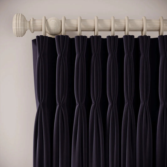 Double Dutch Curtains - Soft Velvet - Bramble Jam