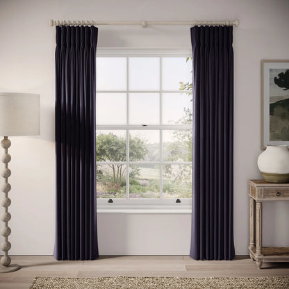 Double Dutch Curtains - Soft Velvet - Bramble Jam