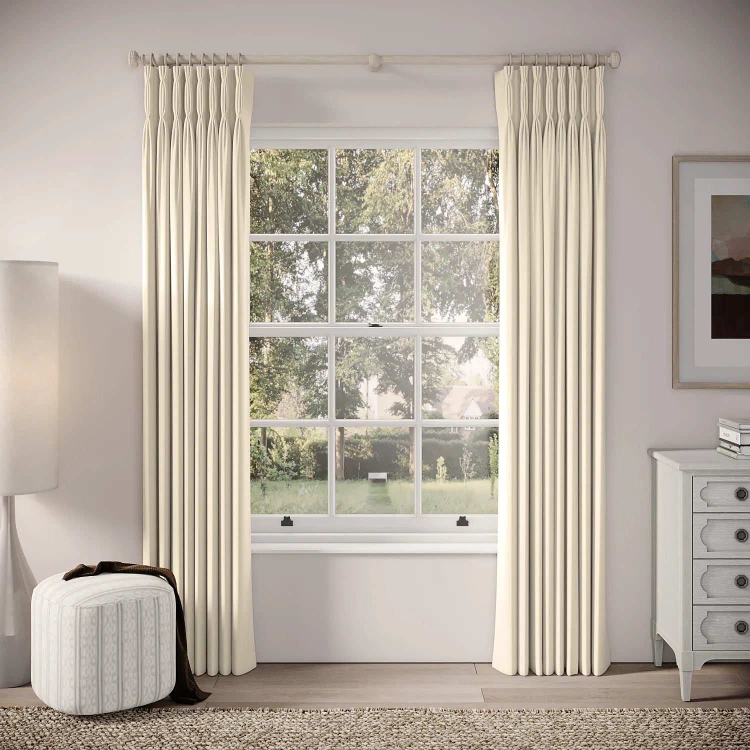 Double Dutch Curtains - Soft Velvet - Dover