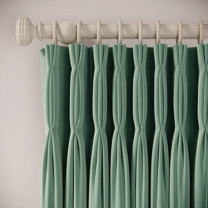 Double Dutch Curtains - Soft Velvet - Mid-horizon