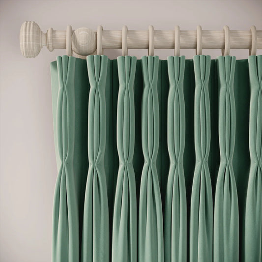 Double Dutch Curtains - Soft Velvet - Mid-horizon