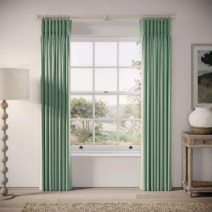 Double Dutch Curtains - Soft Velvet - Mid-horizon