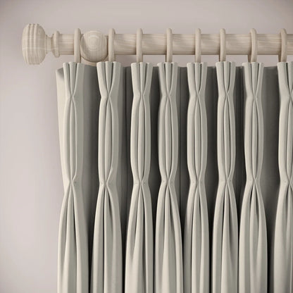 Double Dutch Curtains - Soft Velvet - Mog
