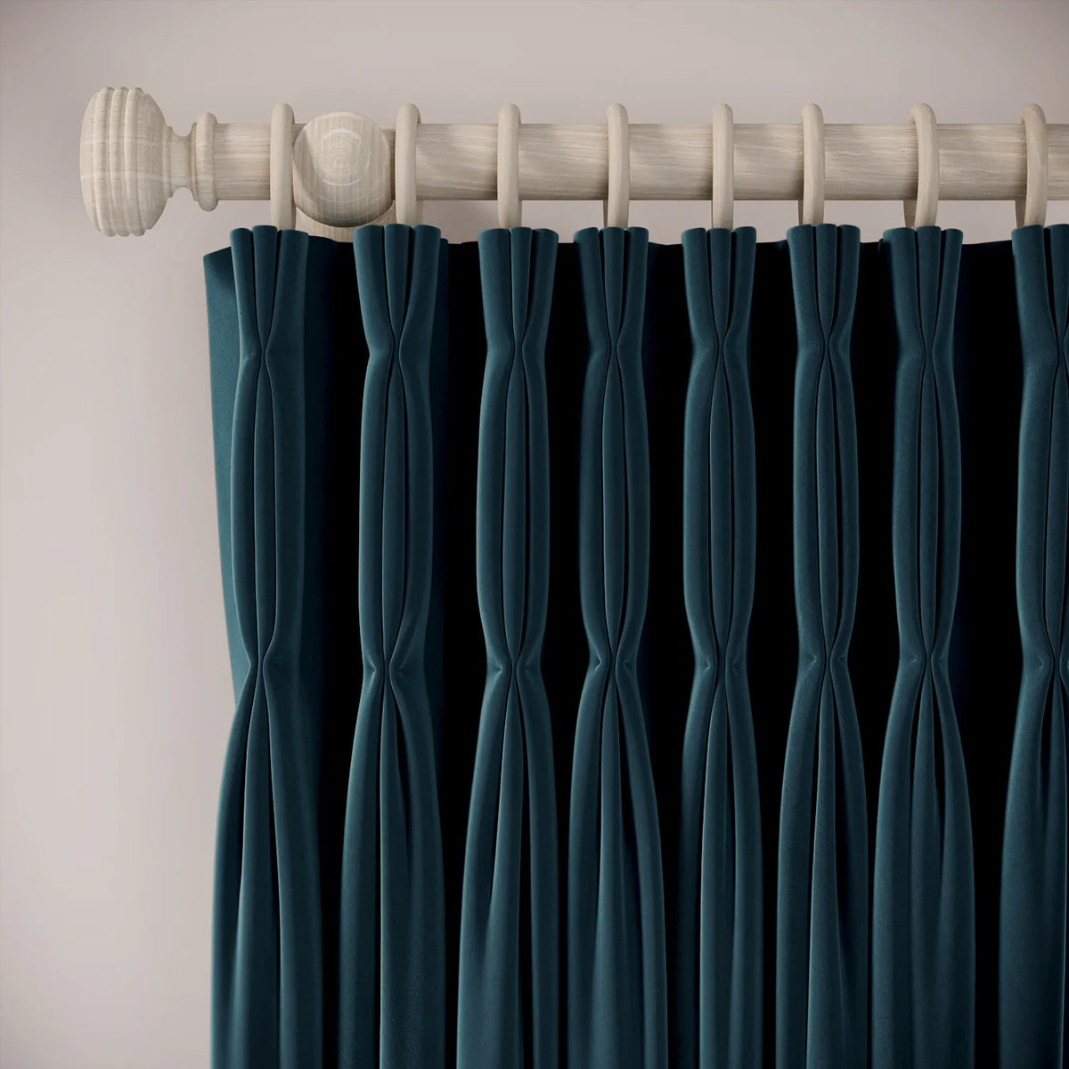 Double Dutch Curtains - Soft Velvet - Reef