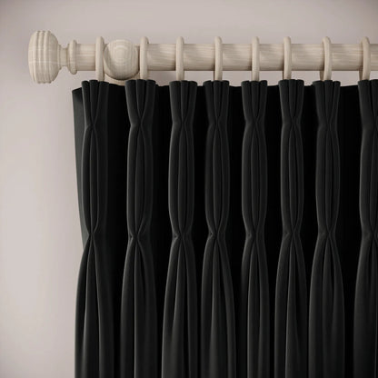Double Dutch Curtains - Soft Velvet - Void