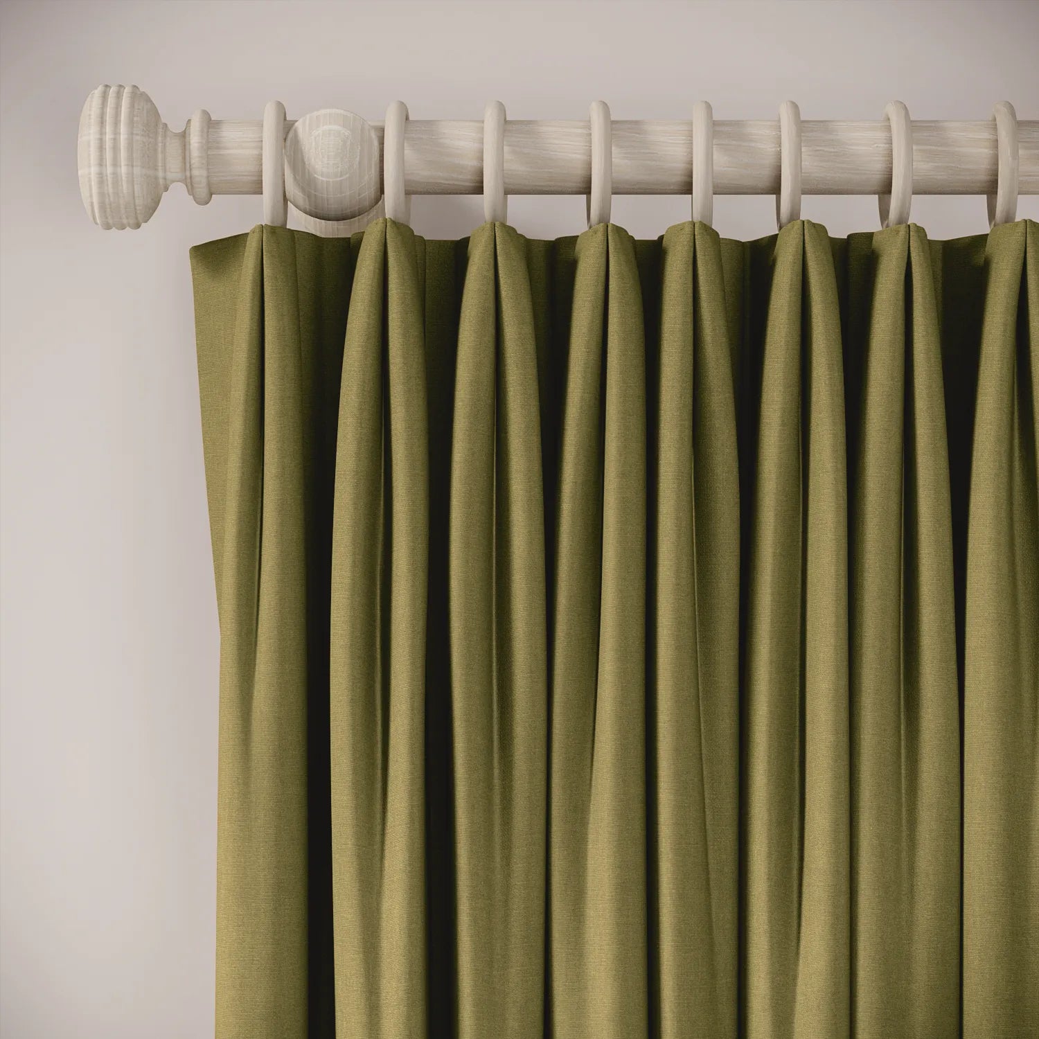 Fido Curtains - Brushed Cotton - Cricket