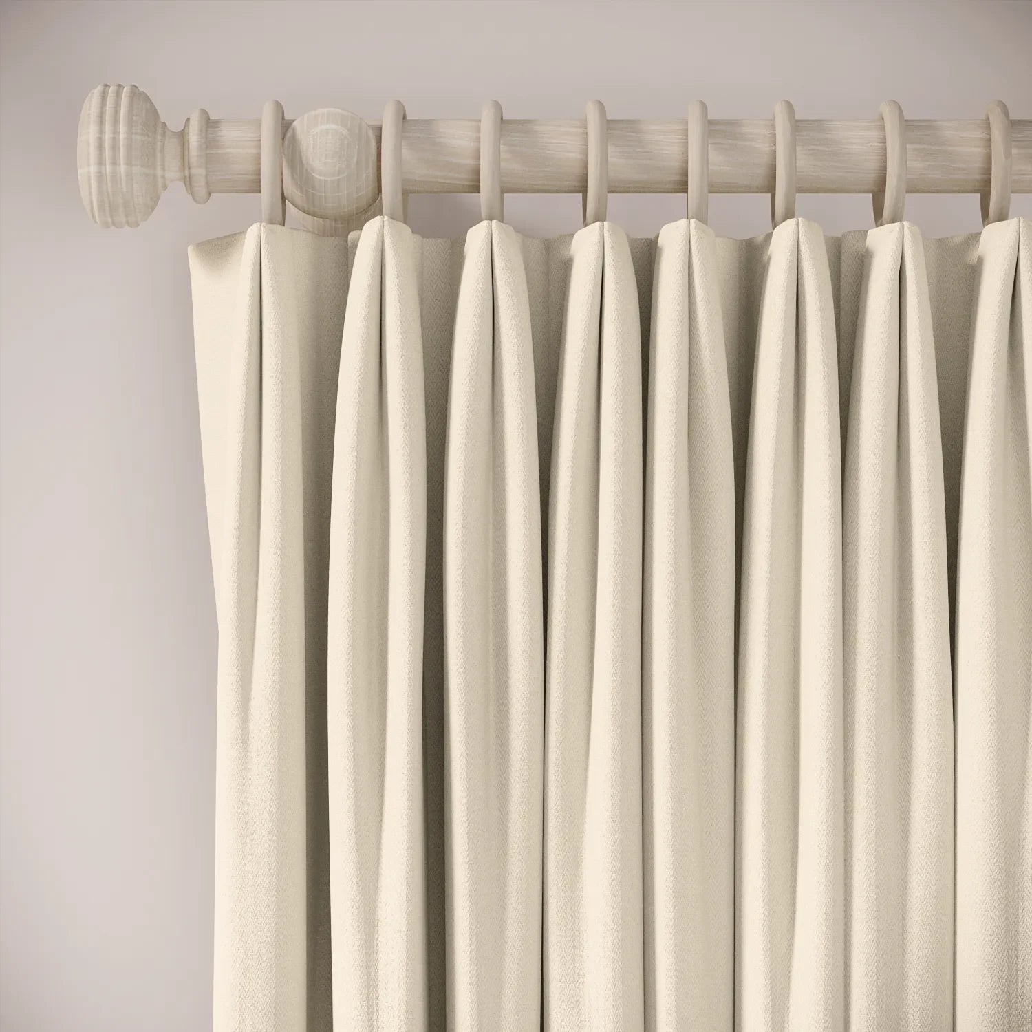 Fido Curtains - Linen Blend - Half Shell