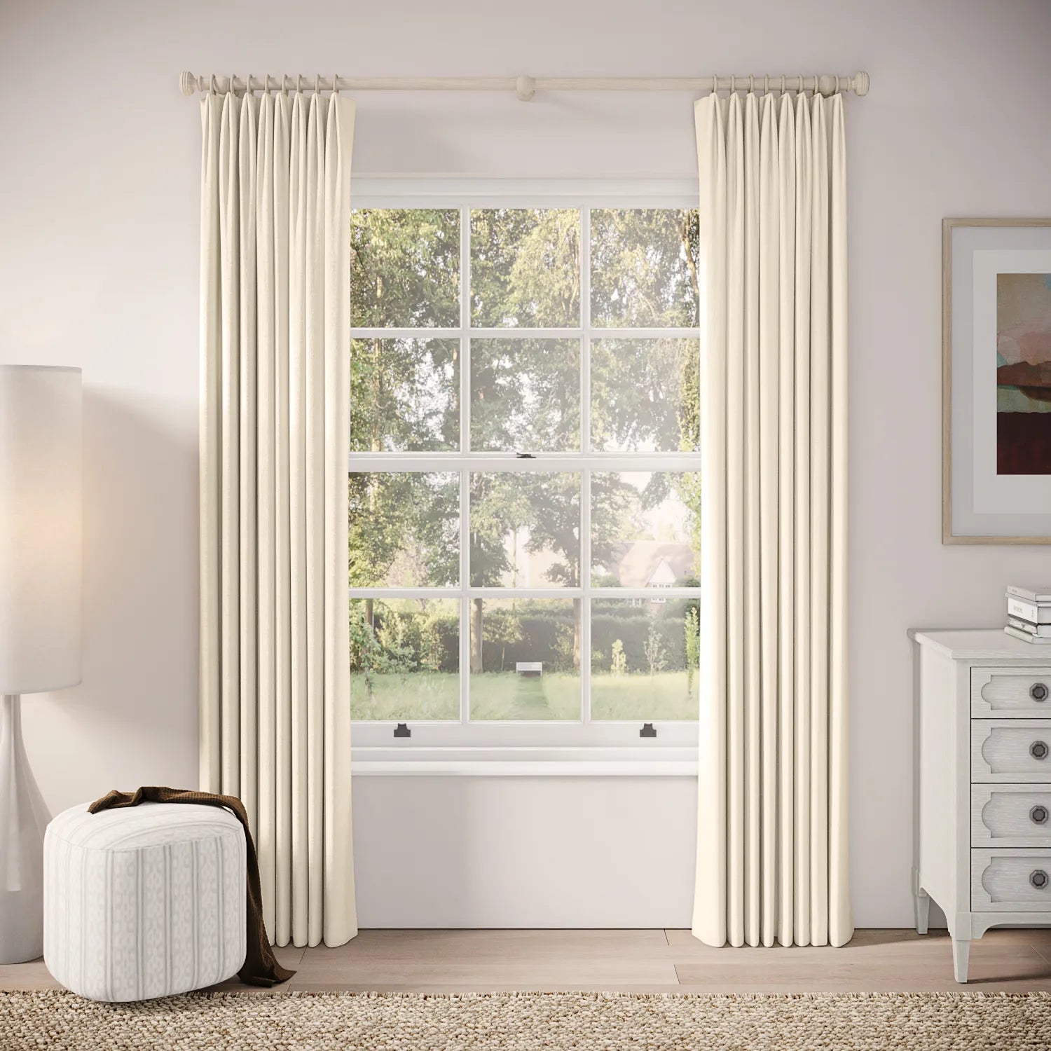 Fido Curtains - Linen Blend - Half Shell