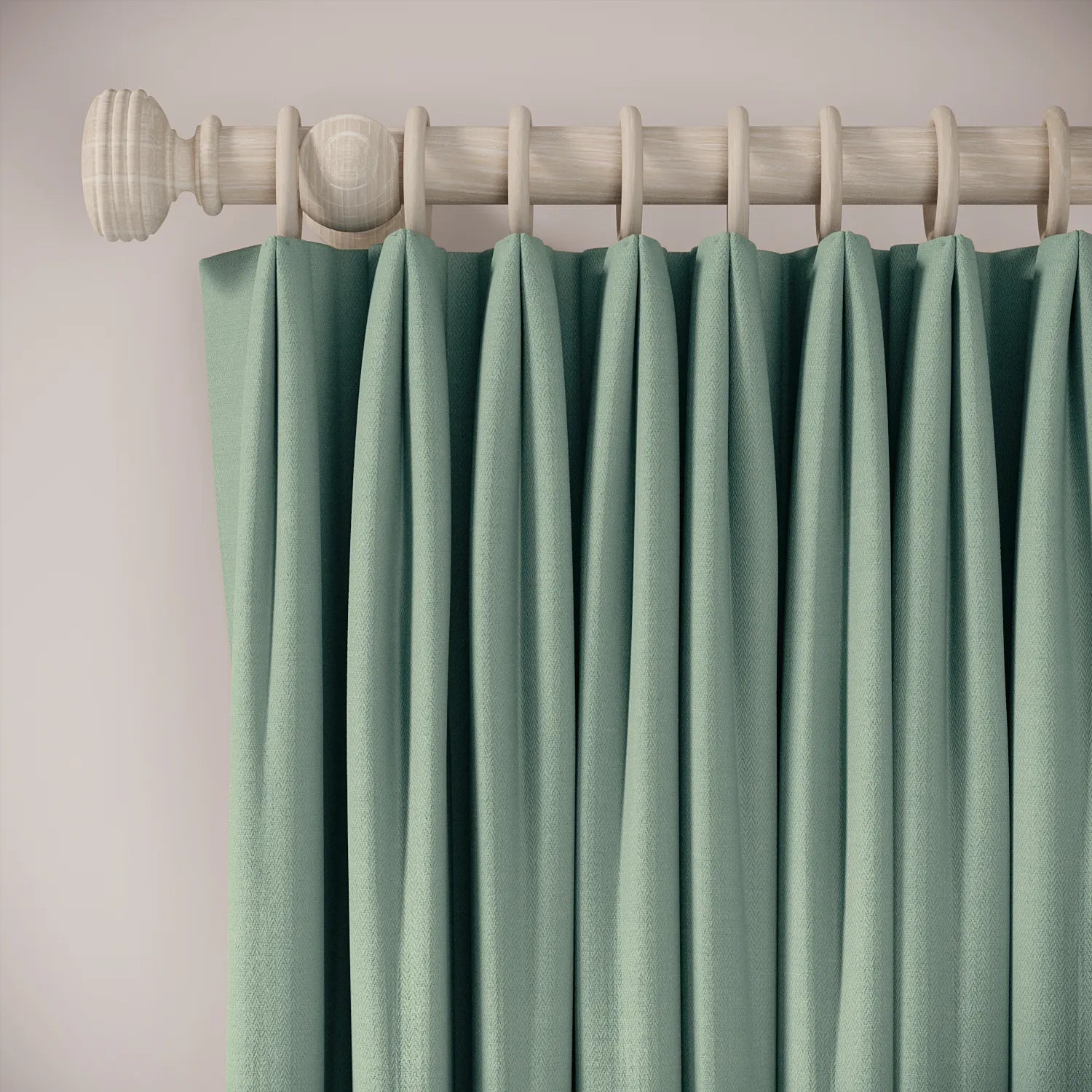 Fido Curtains - Linen Blend - Rockpool