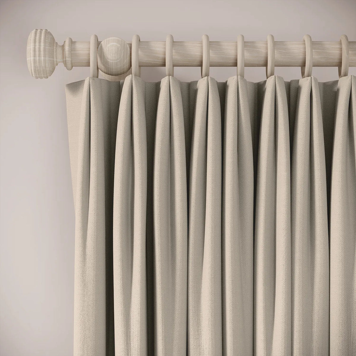 Fido Curtains - Linen Blend - Skimming