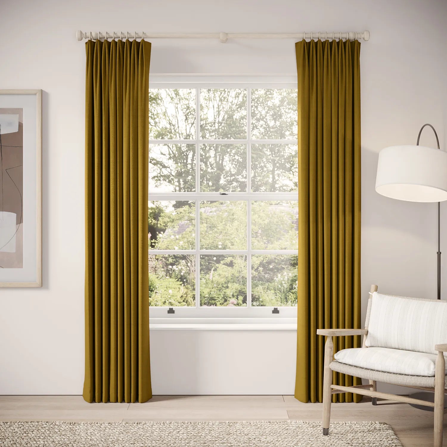 Fido Curtains - Pure Linen - Cezanne
