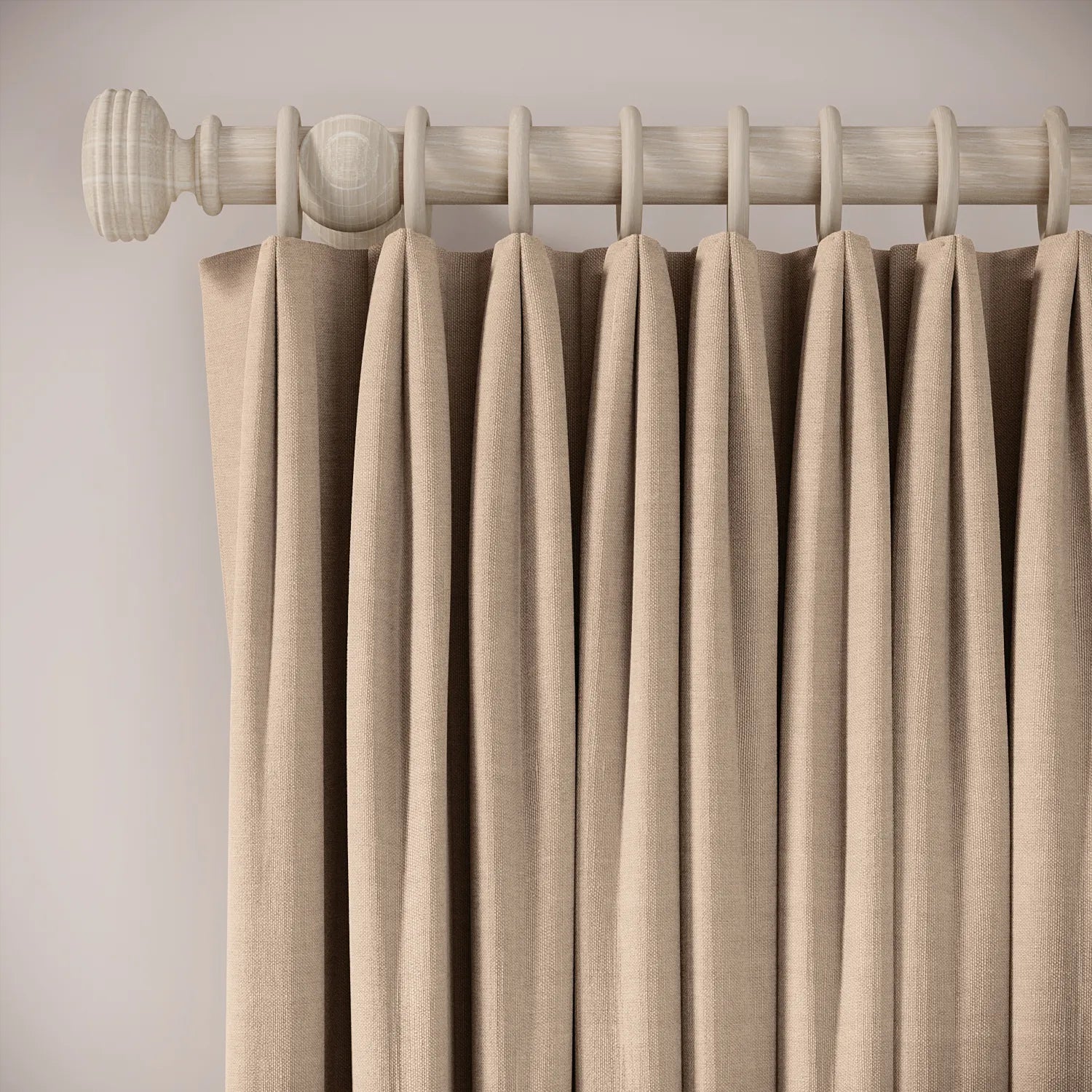 Fido Curtains - Pure Linen - Conch
