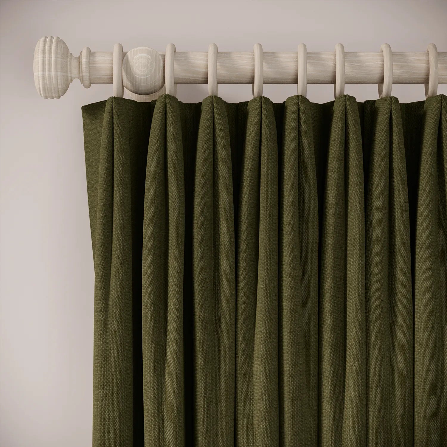 Fido Curtains - Pure Linen - Mossify