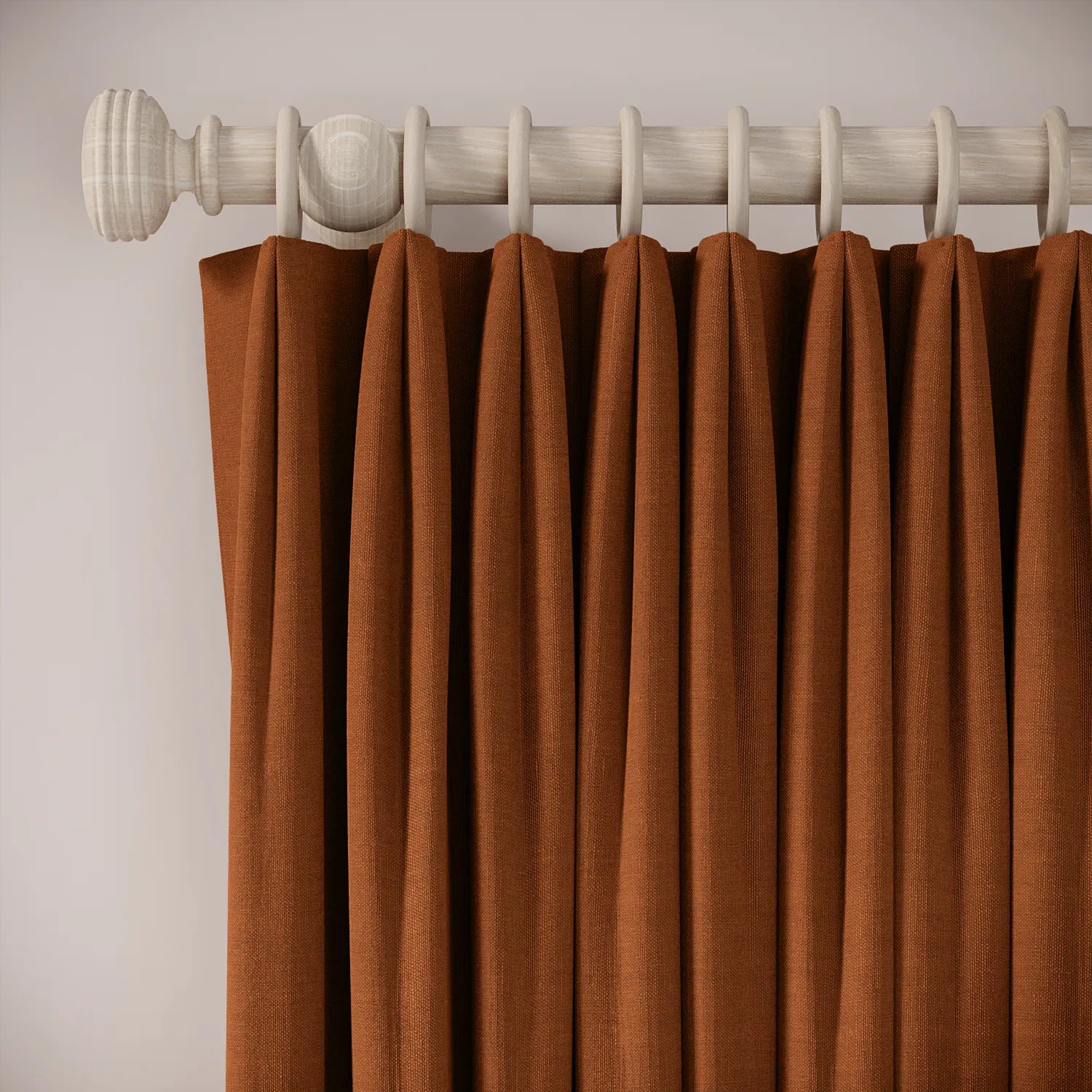 Fido Curtains - Pure Linen - Rusty Bucket