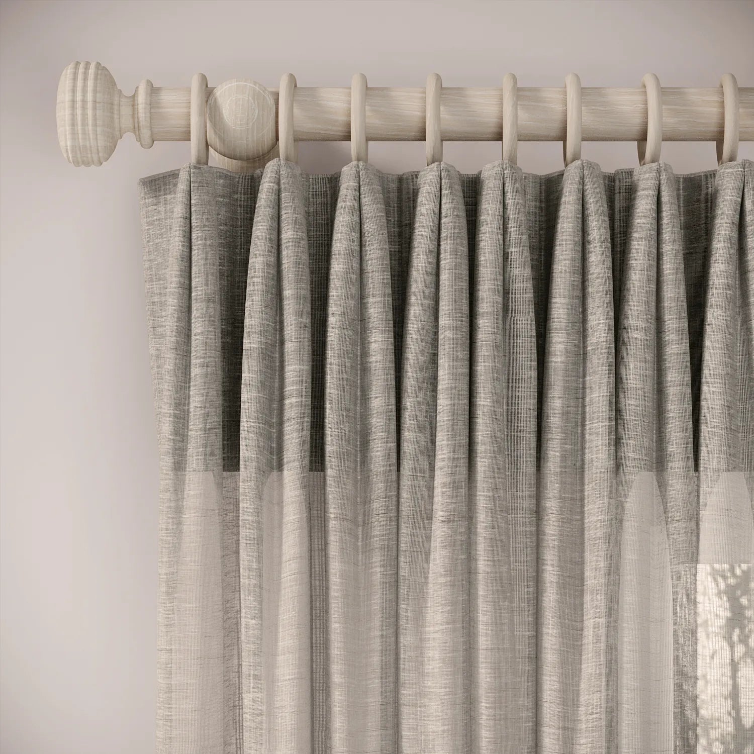 Fido Curtains - Slubby Sheer - Hen of the Woods