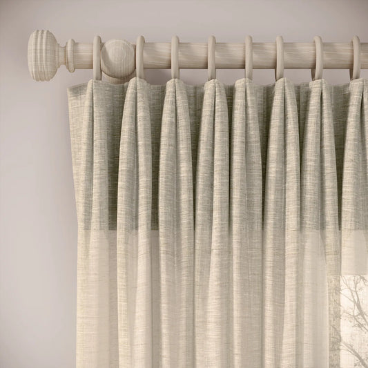 Fido Curtains - Slubby Sheer - Nutty