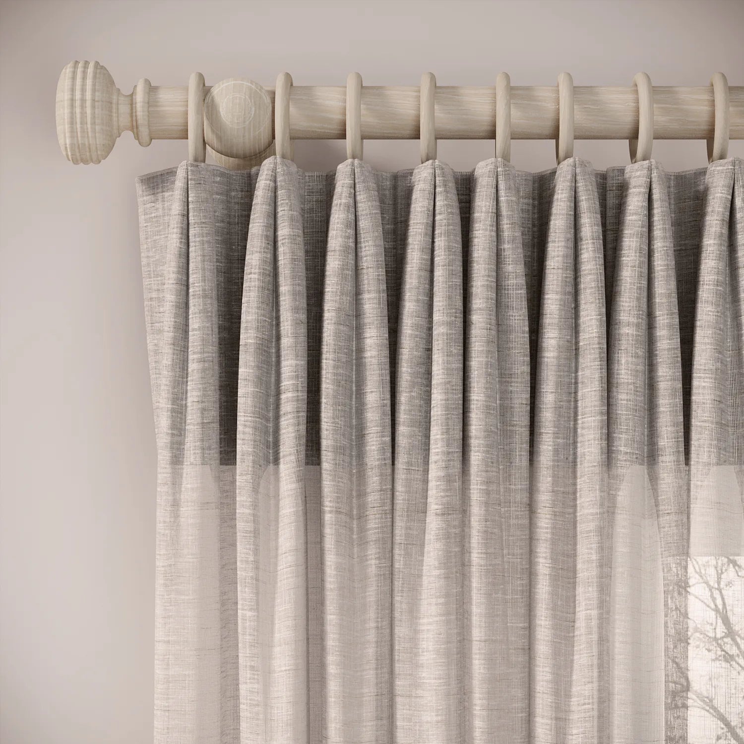 Fido Curtains - Slubby Sheer - Tasteful