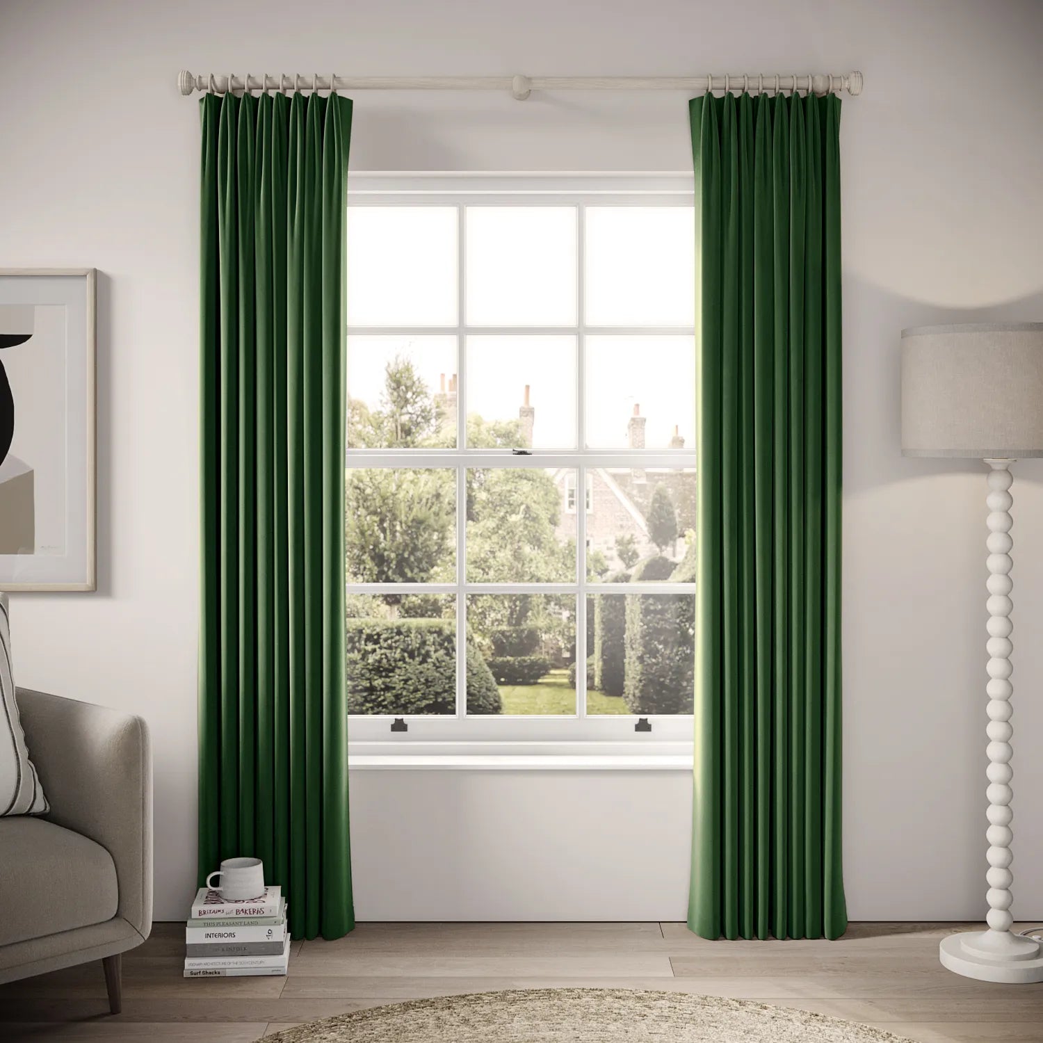 Fido Curtains - Soft Velvet - Billiards