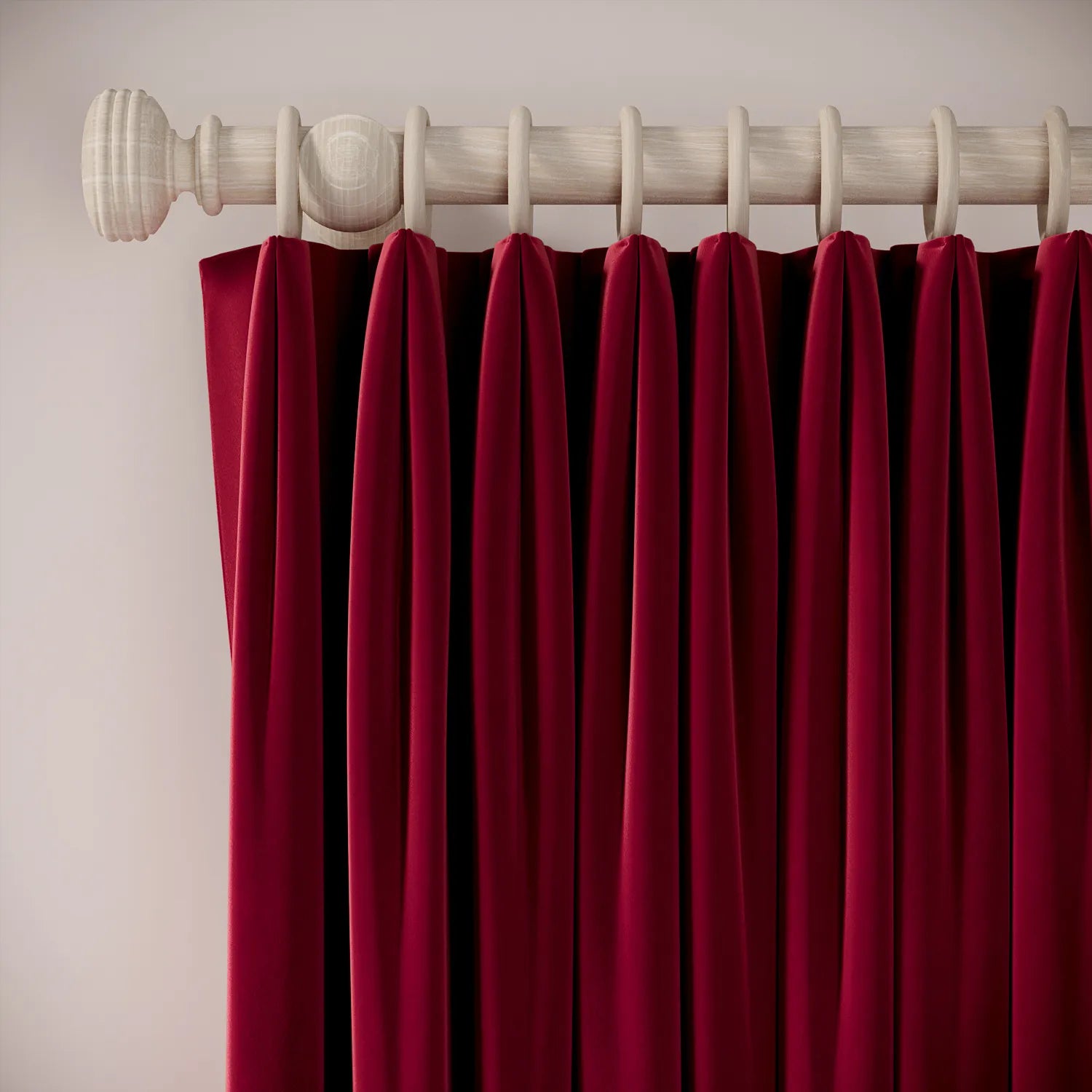 Fido Curtains - Soft Velvet - Ruby Tuesday