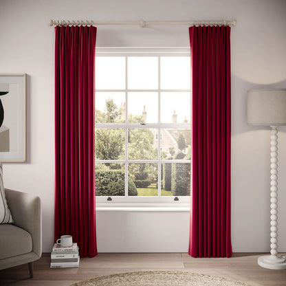 Fido Curtains - Soft Velvet - Ruby Tuesday