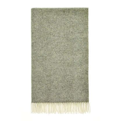 Herringbone Throw - Vintage Grey