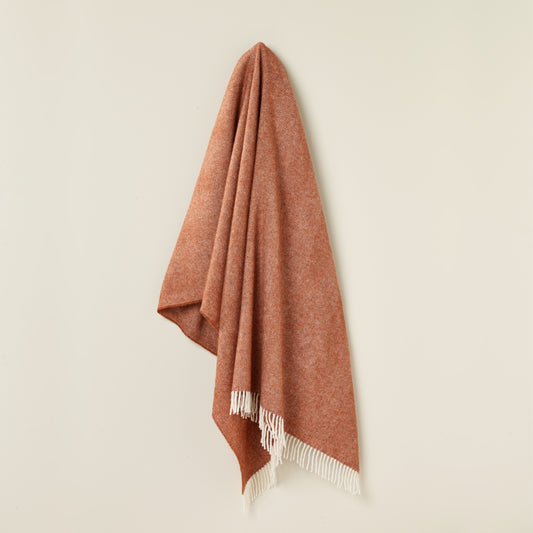 Herringbone Throw - Brick