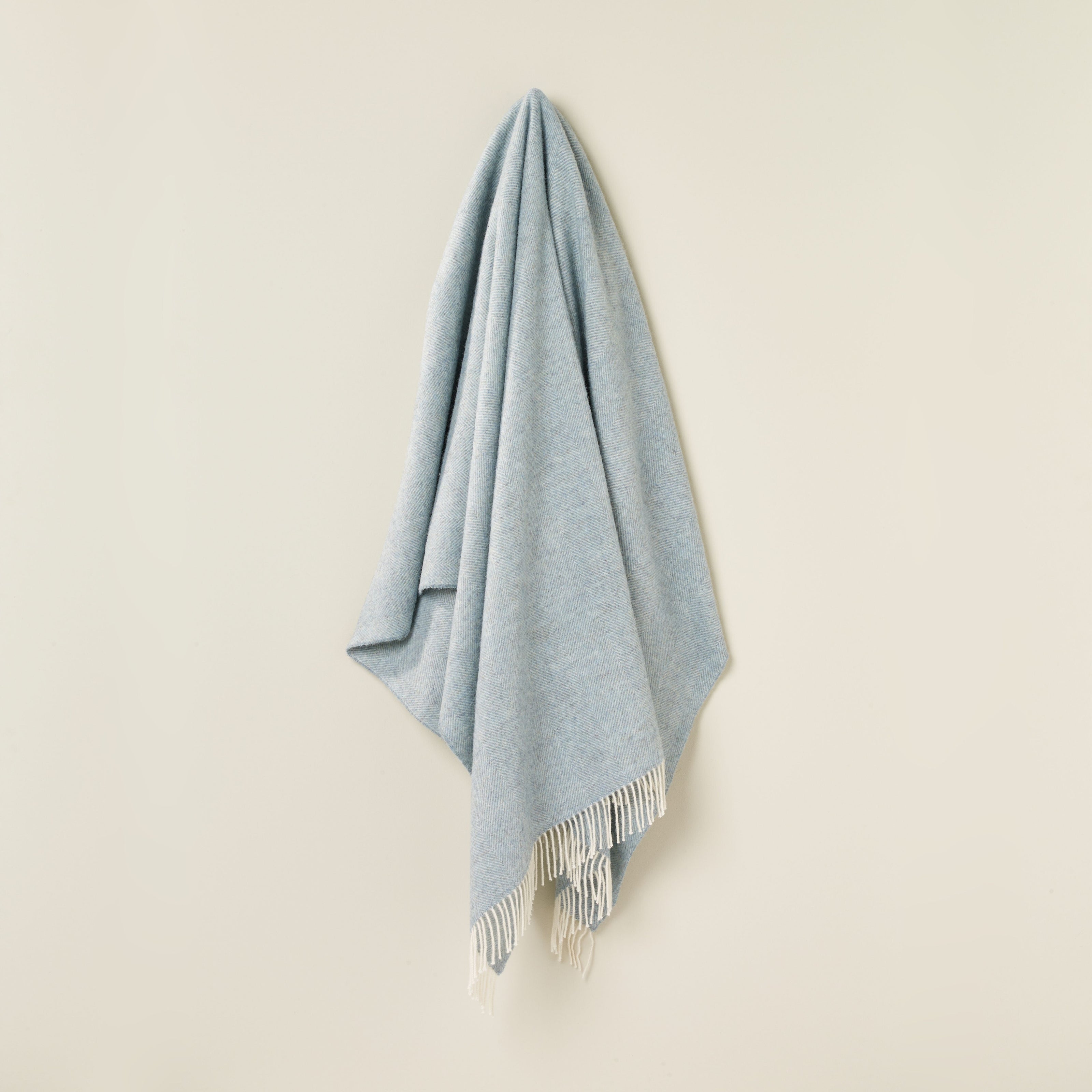 Herringbone Throw - Duckegg