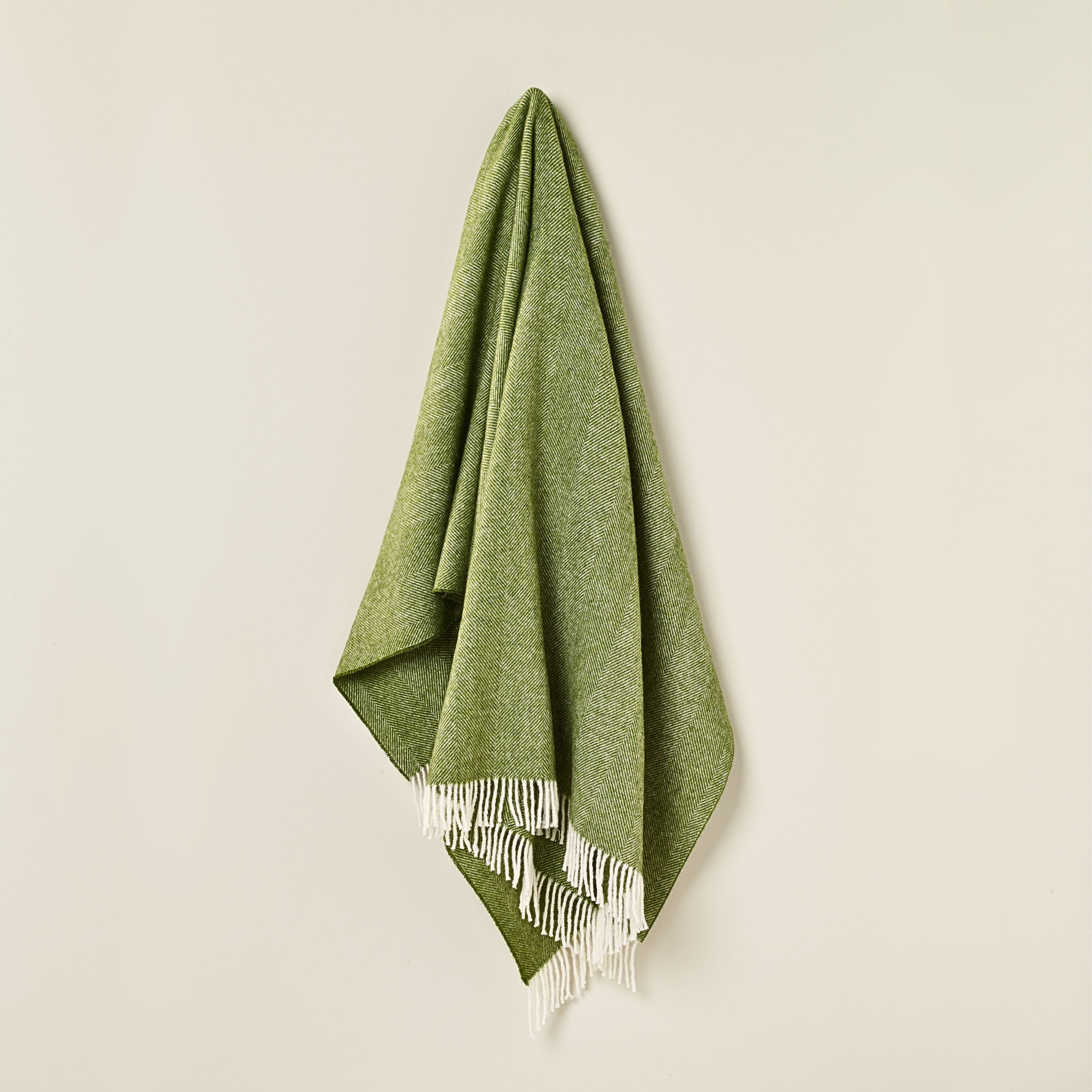 Herringbone Throw - Apple