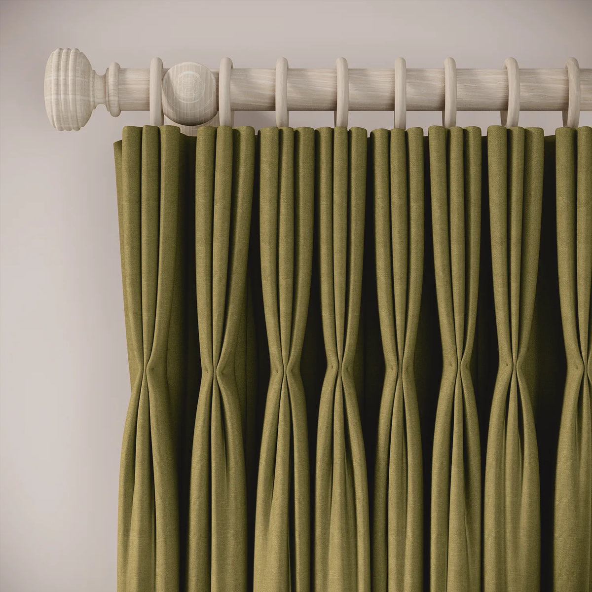 His Nibs Curtains - Brushed Cotton - Cricket