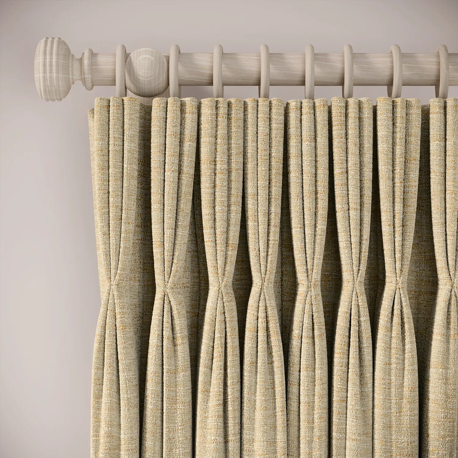 His Nibs Curtains - Eco Boucle - Demerara
